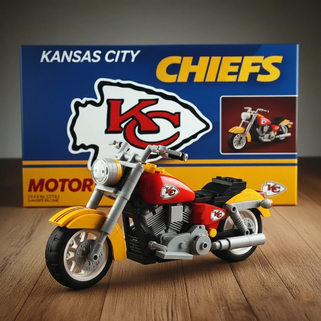 🔥Buy 2 Get 2 Free 🔥🏈NFL Team  Motorcycle- Collectible Building Blocks Series