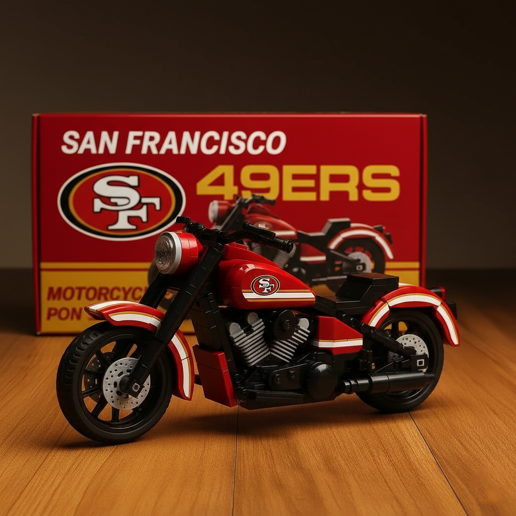 🔥Buy 2 Get 2 Free 🔥🏈NFL Team  Motorcycle- Collectible Building Blocks Series