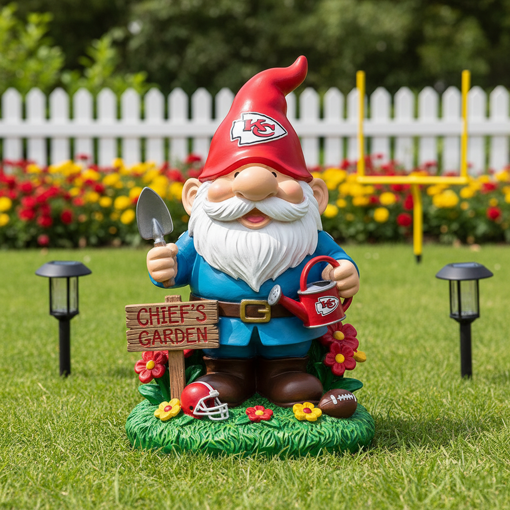 Kansas City Chiefs Garden Gnome Collection