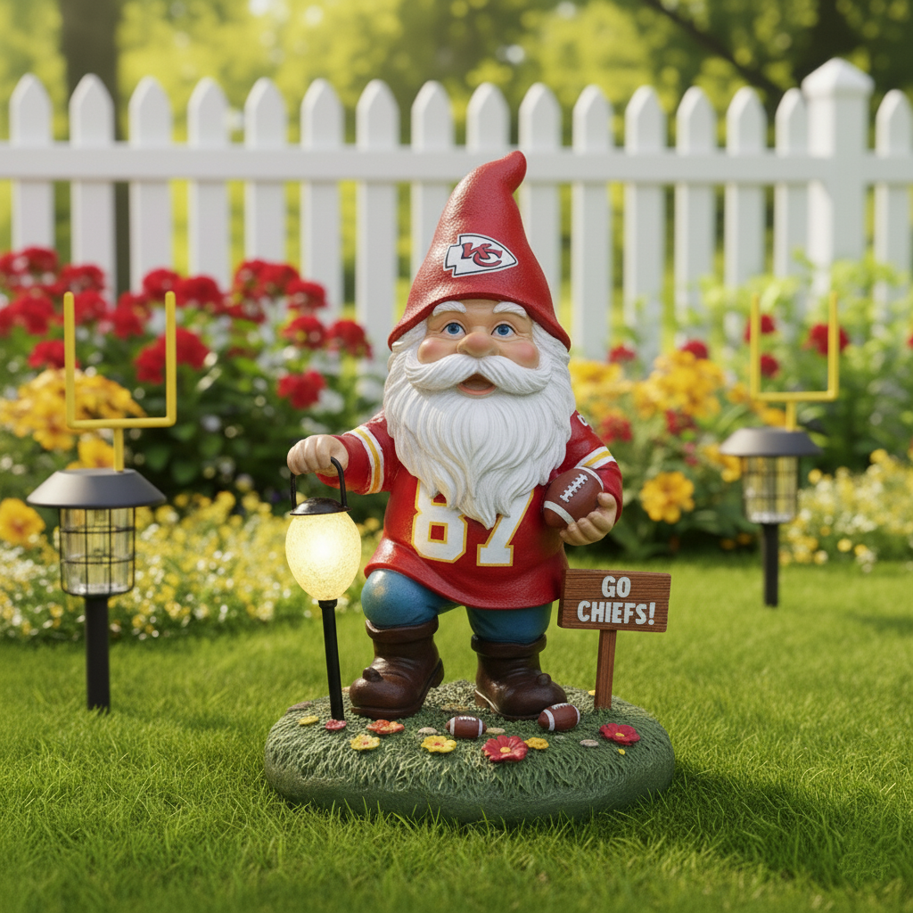 Kansas City Chiefs Garden Gnome Collection
