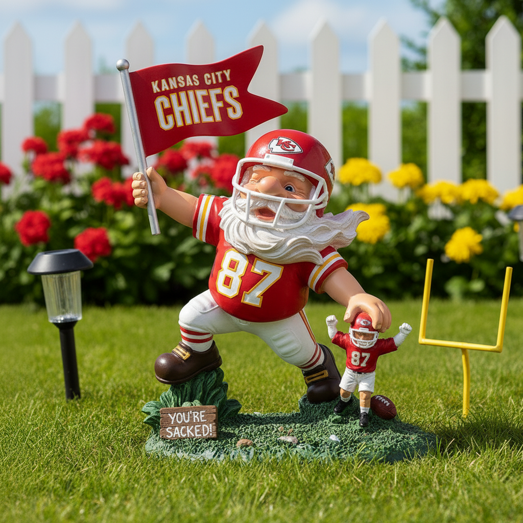 Kansas City Chiefs Garden Gnome Collection