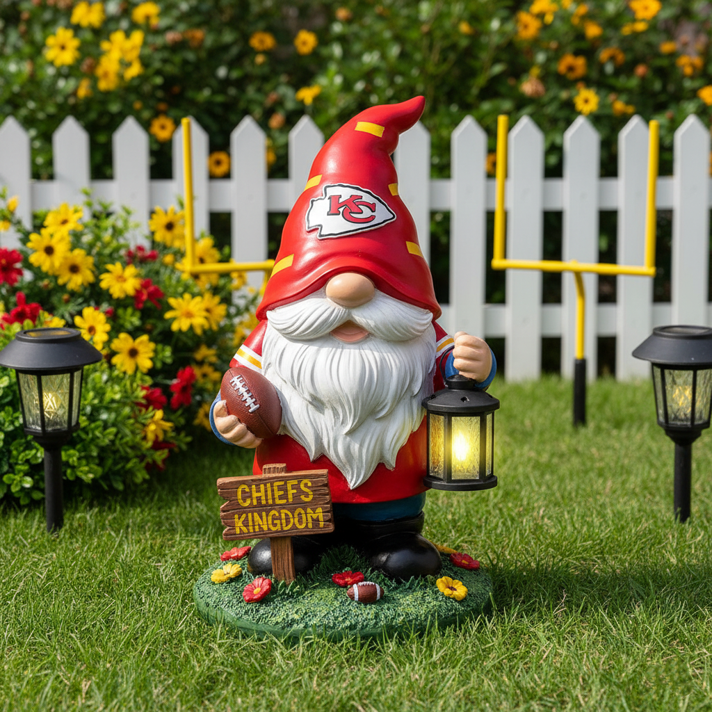 Kansas City Chiefs Garden Gnome Collection