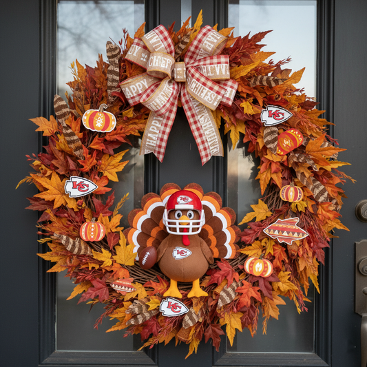 2025 Football Team Thanksgiving Wreath Collection