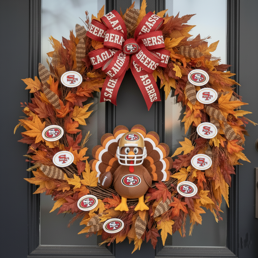 2025 Football Team Thanksgiving Wreath Collection