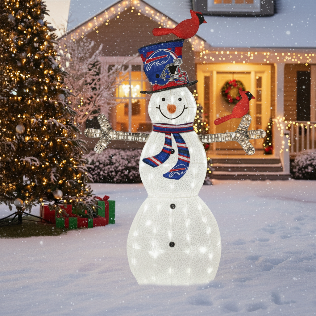 Light-Up Snowman Figurines