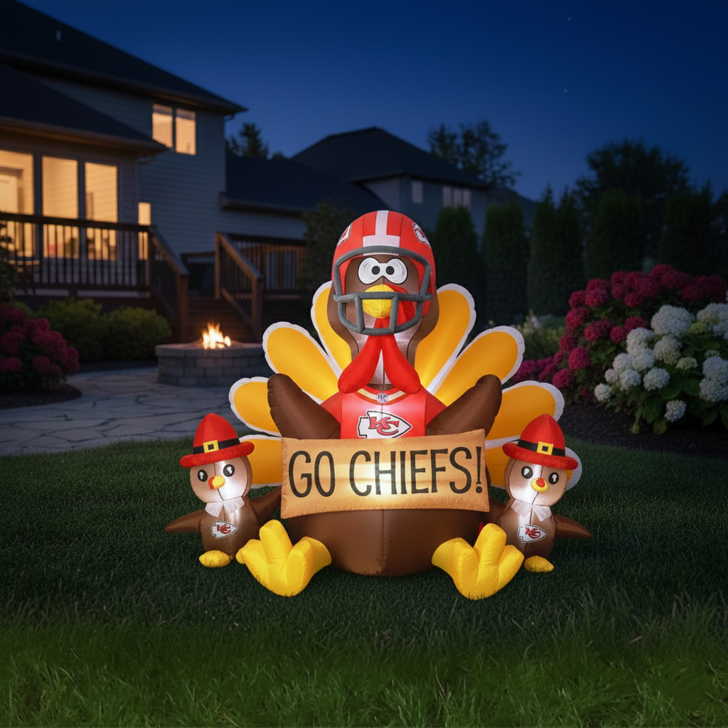 🦃 NFL Team Inflatable Thanksgiving Turkey Decoration