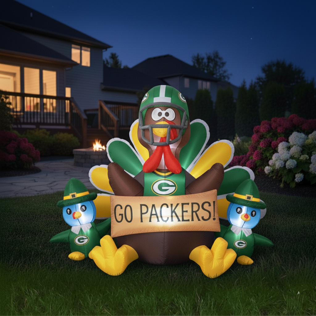 🦃 NFL Team Inflatable Thanksgiving Turkey Decoration