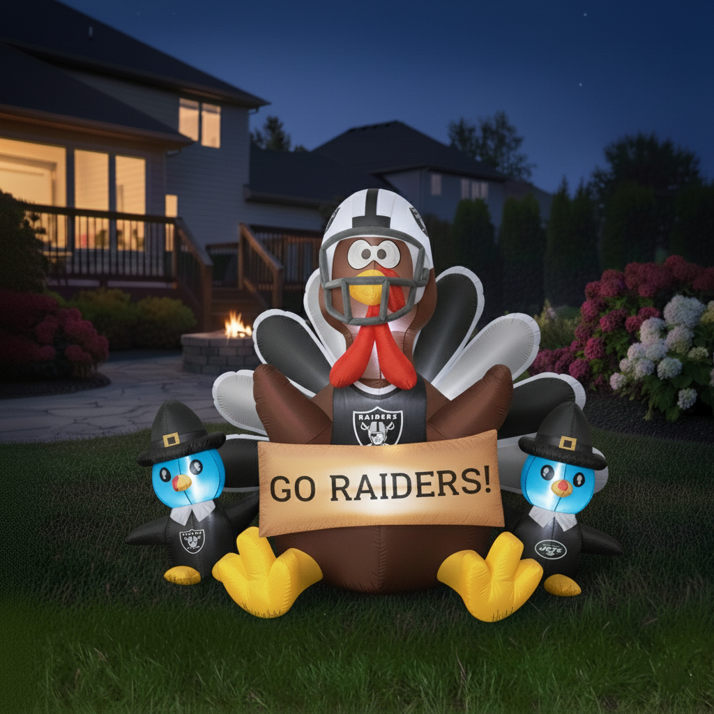 🦃 NFL Team Inflatable Thanksgiving Turkey Decoration