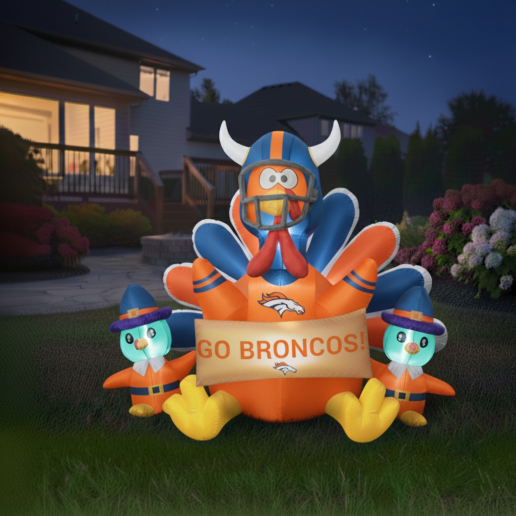 🦃 NFL Team Inflatable Thanksgiving Turkey Decoration