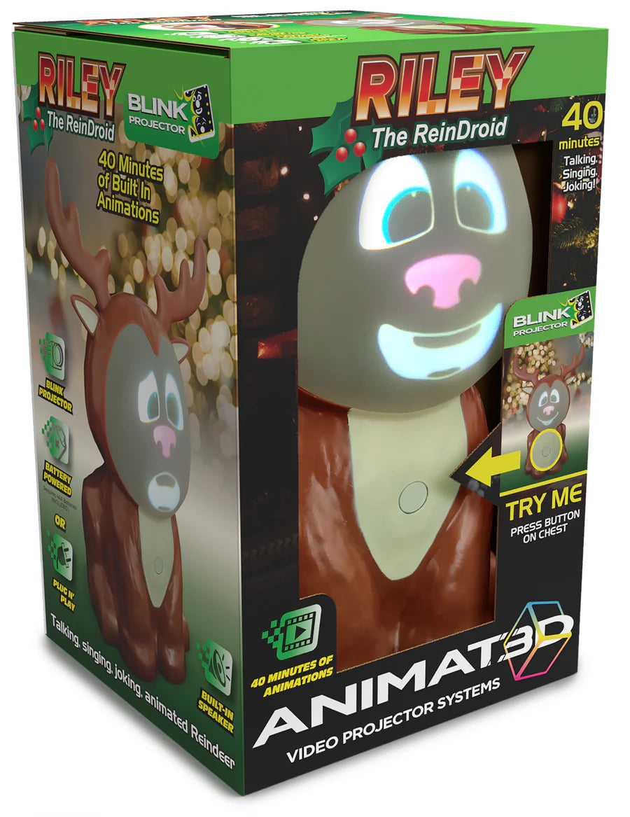 ⛄️ Talking Animated Blink Snowman with Built in Projector & Speaker Plug'n Play🎄