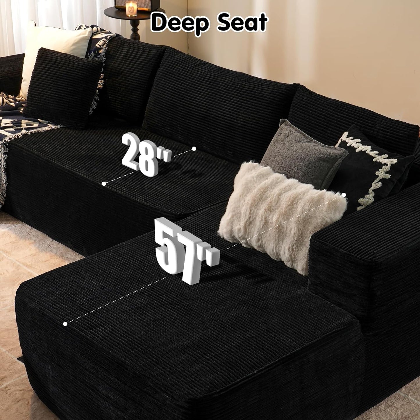 💥Last Day $33.99! 🔥2025 Minimalist L-Shape Couch