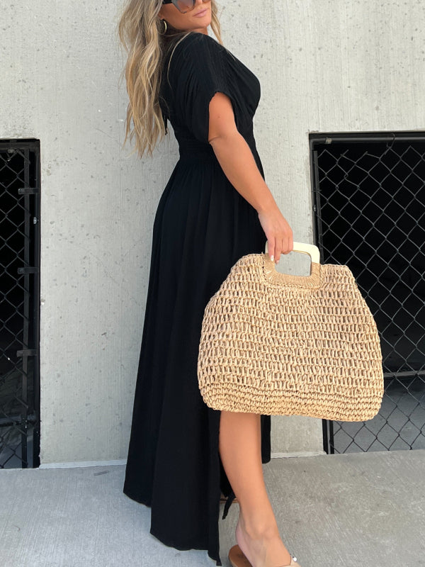 🔥New🔥Plunging Batwing Maxi Dress (BUY 2 FREE SHIPPING)