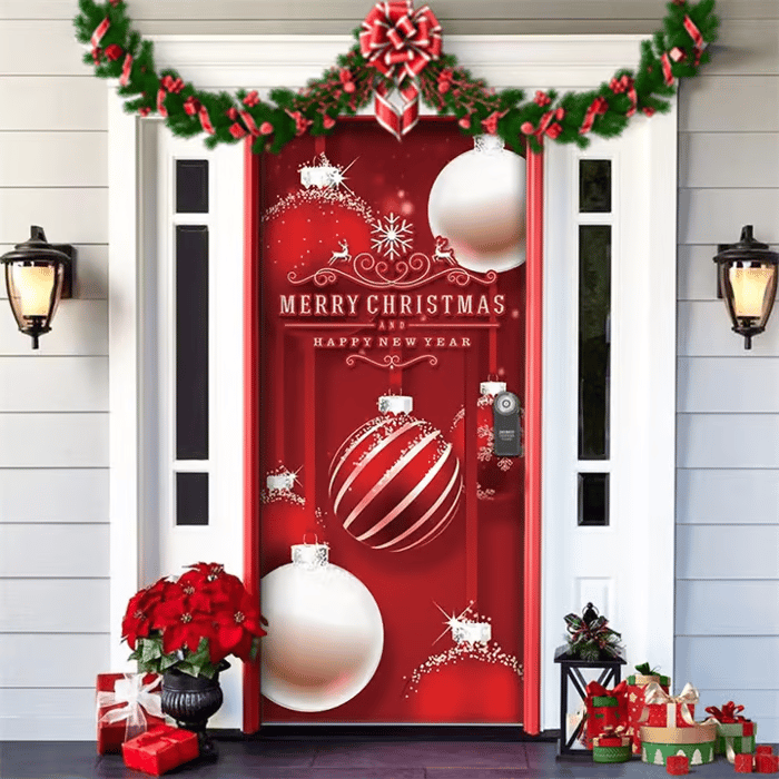 50% OFF🌟2025 Christmas and Halloween Door Cover