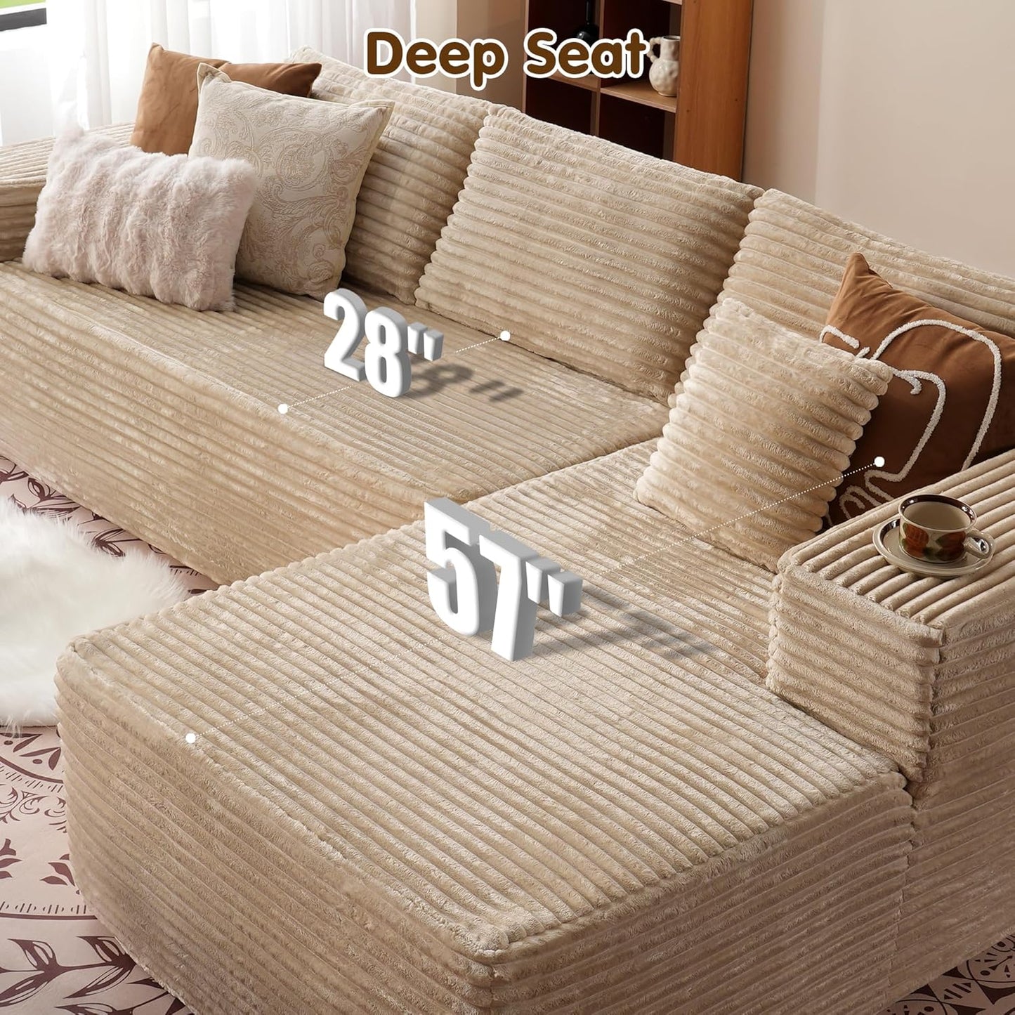 💥Last Day $33.99! 🔥2025 Minimalist L-Shape Couch