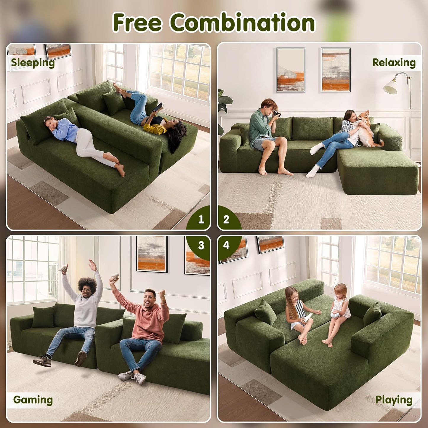 💥Last Day $33.99! 🔥2025 Minimalist L-Shape Couch