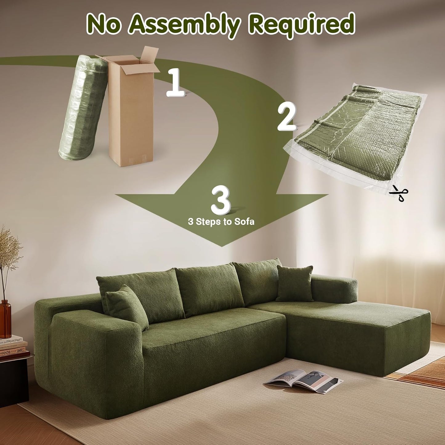 💥Last Day $33.99! 🔥2025 Minimalist L-Shape Couch