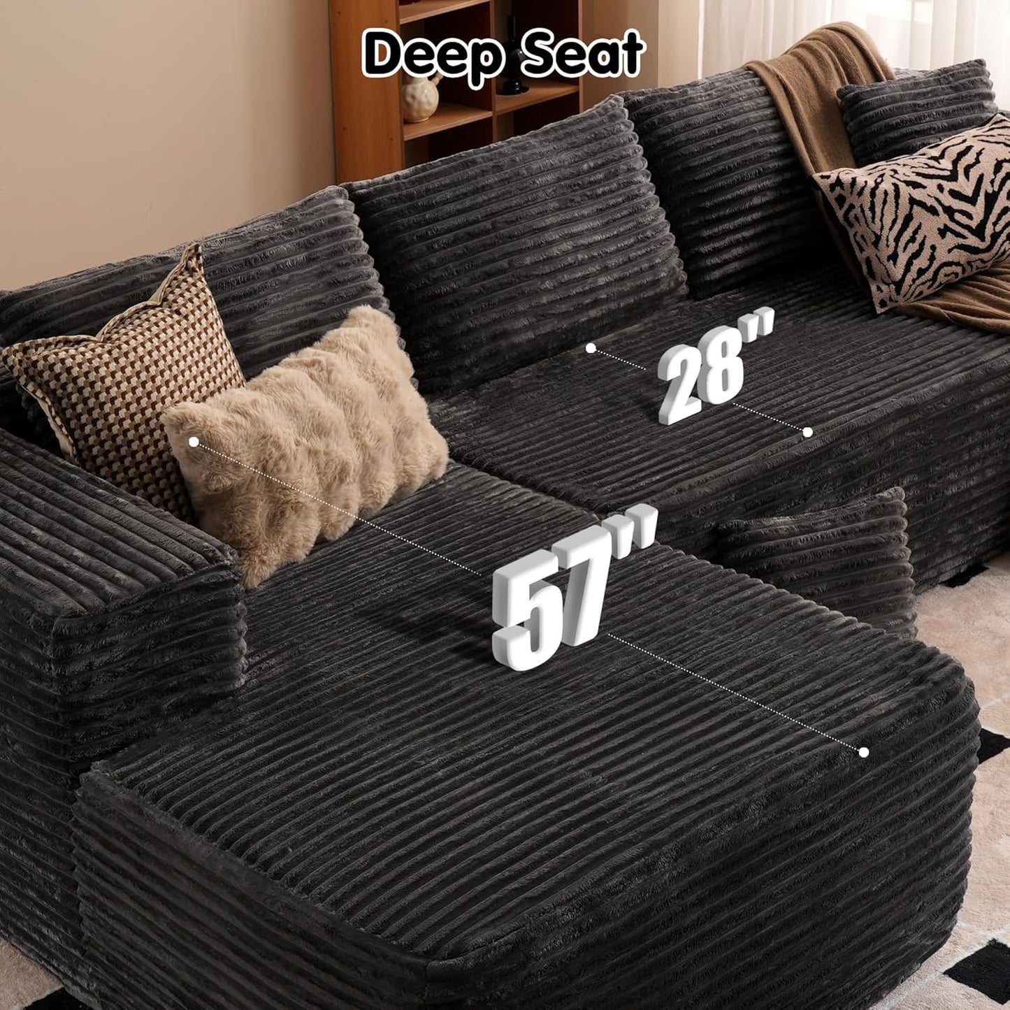 💥Last Day $33.99! 🔥2025 Minimalist L-Shape Couch