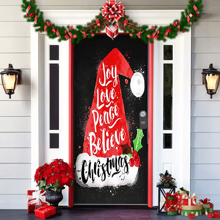 50% OFF🌟2025 Christmas and Halloween Door Cover