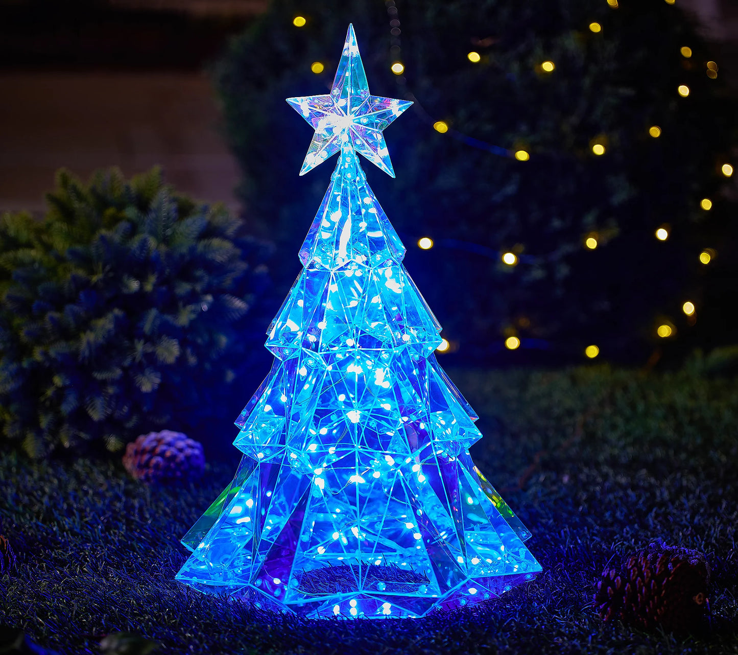 🎅 Early Christmas Sale 🎅✨Halloween/Christmas Regular Holographic In/Outdoor Figure with Remote