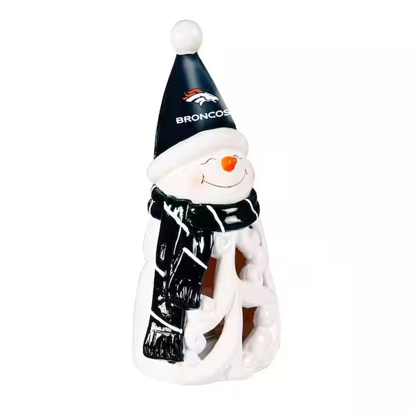 LED Snowman Garden Statuary with NFL Team Logo
