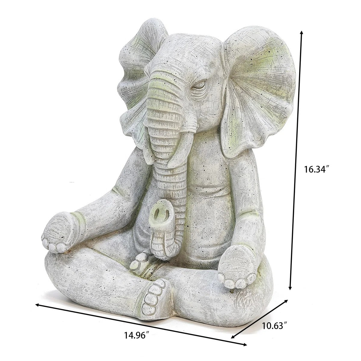 Lach Elephant Magnesium Oxide Garden Statue