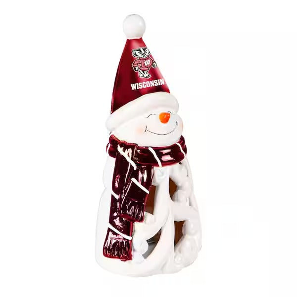LED Snowman Garden Statuary with NFL Team Logo