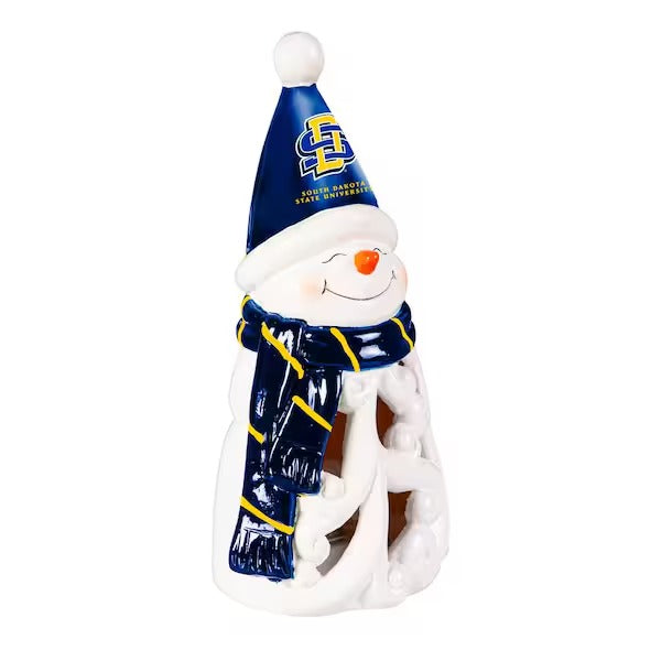 LED Snowman Garden Statuary with NFL Team Logo