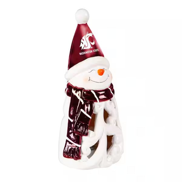 LED Snowman Garden Statuary with NFL Team Logo