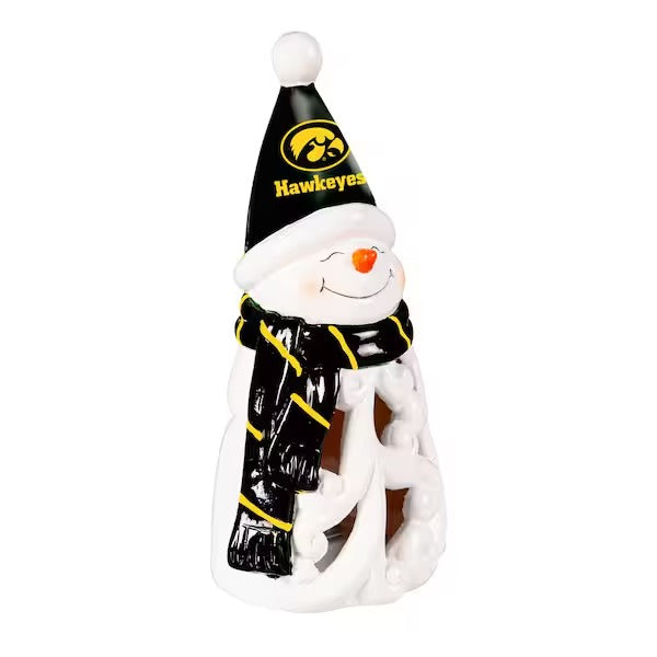 LED Snowman Garden Statuary with NFL Team Logo