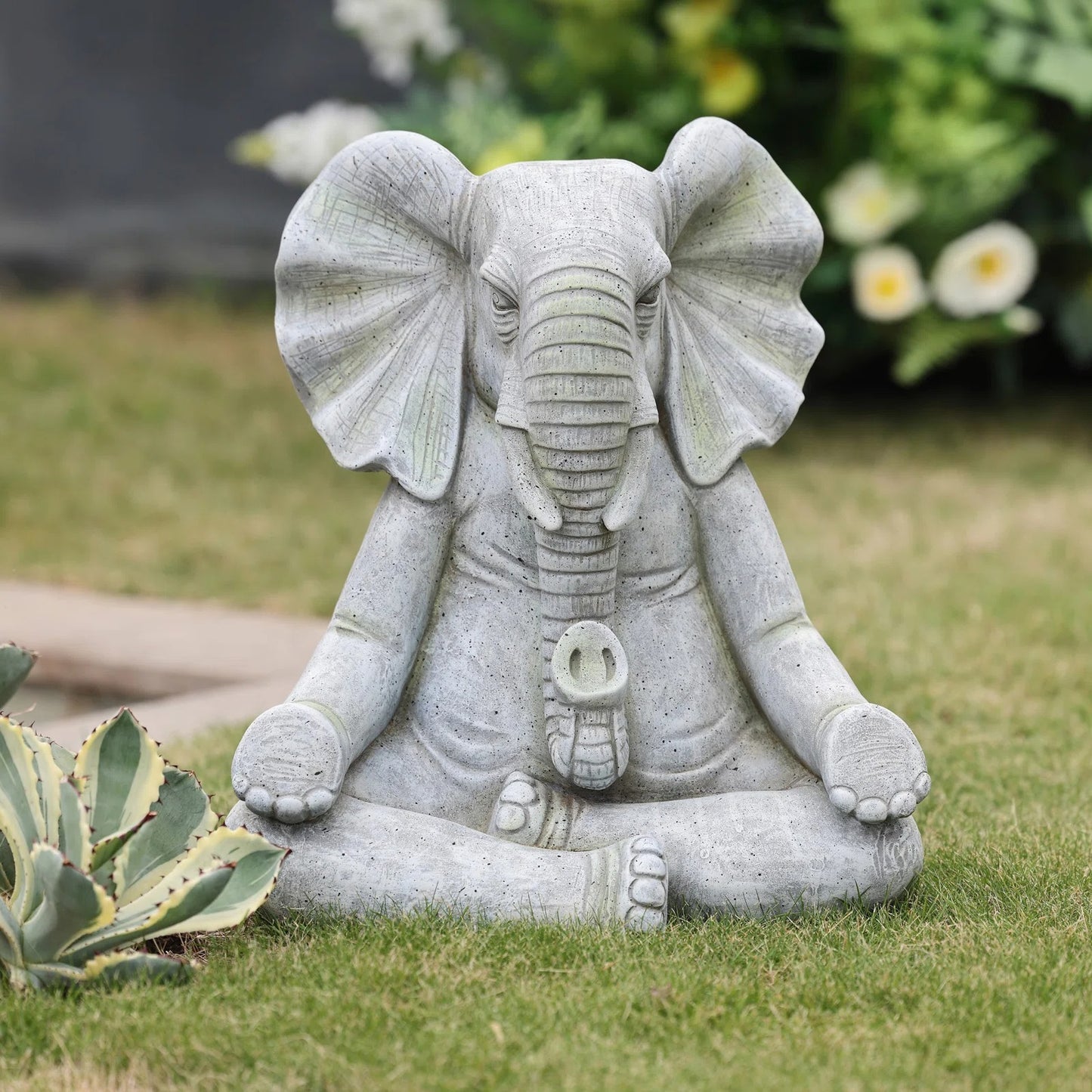 Lach Elephant Magnesium Oxide Garden Statue