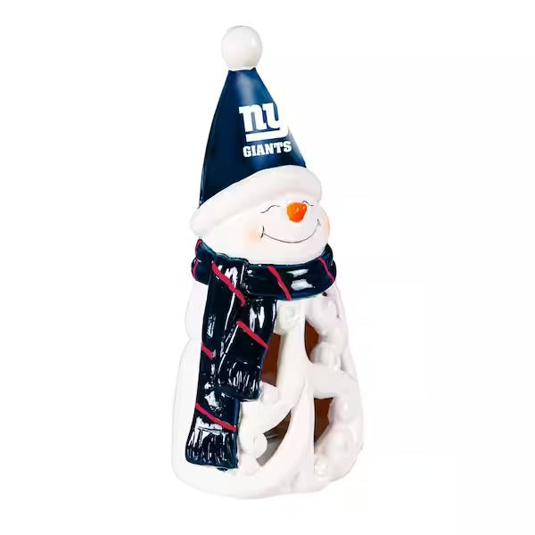 LED Snowman Garden Statuary with NFL Team Logo